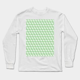 Chihuahua silhouette print (mini) green Long Sleeve T-Shirt